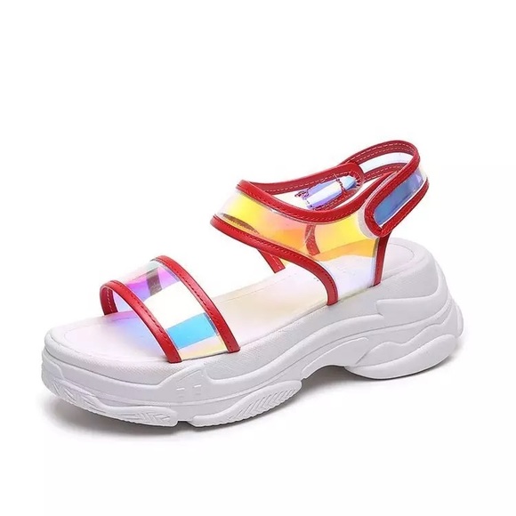 Neon Platform Sandals - Picture 2 of 3